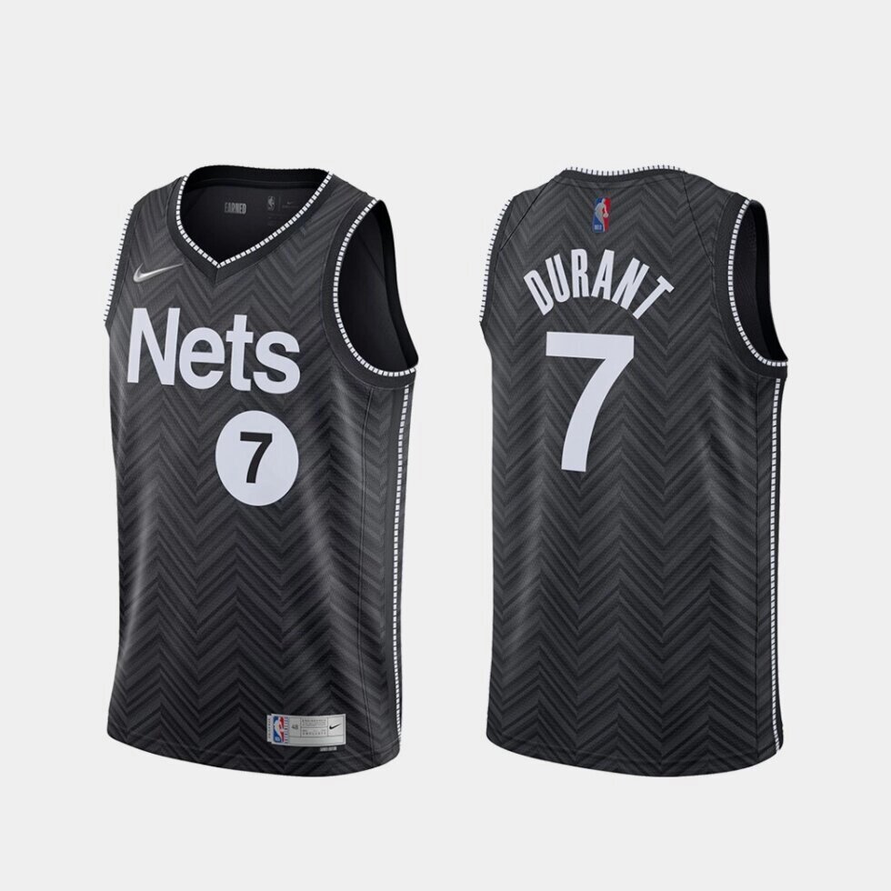 Баскетбольна форма Nike Brooklyn Nets №7 Kevin Durant чорна від компанії Basket Family - фото 1