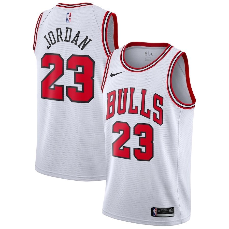 Баскетбольна форма Nike Chicago Bulls №23 Michael Jordan біла від компанії Basket Family - фото 1