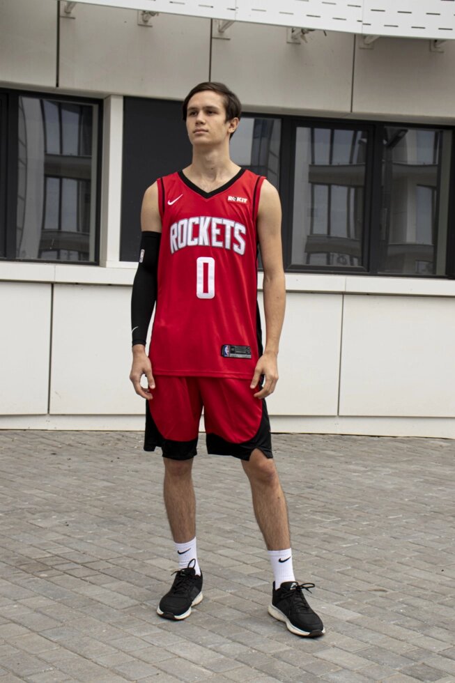 Баскетбольна форма Nike Houston Rockets №0 Russell Westbrook червона від компанії Basket Family - фото 1