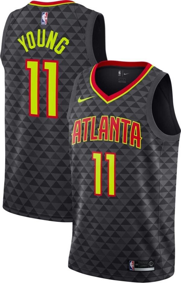 Баскетбольна форма Nike NBA Atlanta Hawks №11 Trae Young чорна від компанії Basket Family - фото 1