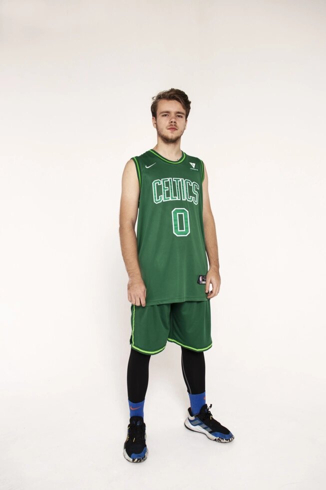 Баскетбольна форма Nike NBA Boston Celtics №0 Jayson Tatum зелена від компанії Basket Family - фото 1