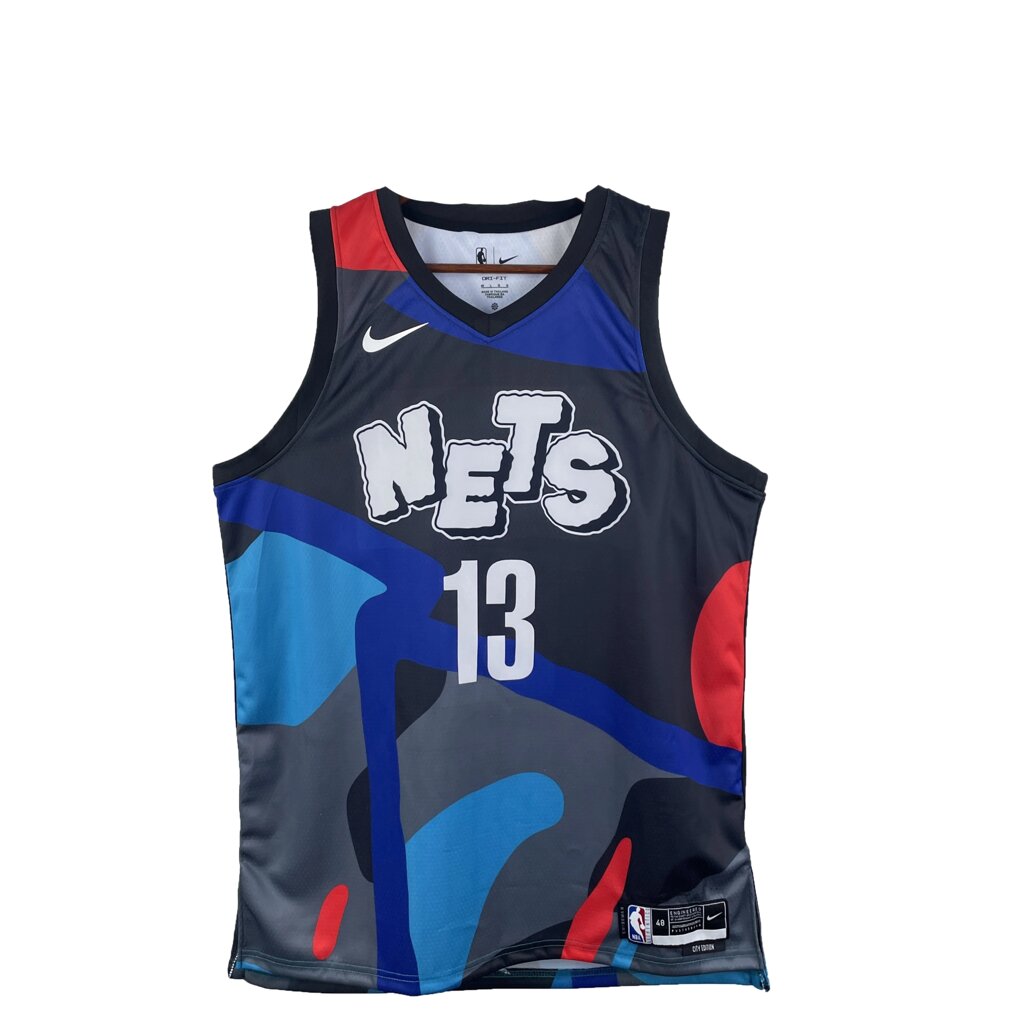 Баскетбольна форма Nike NBA Brooklyn Nets №13 James Harden grey print від компанії Basket Family - фото 1