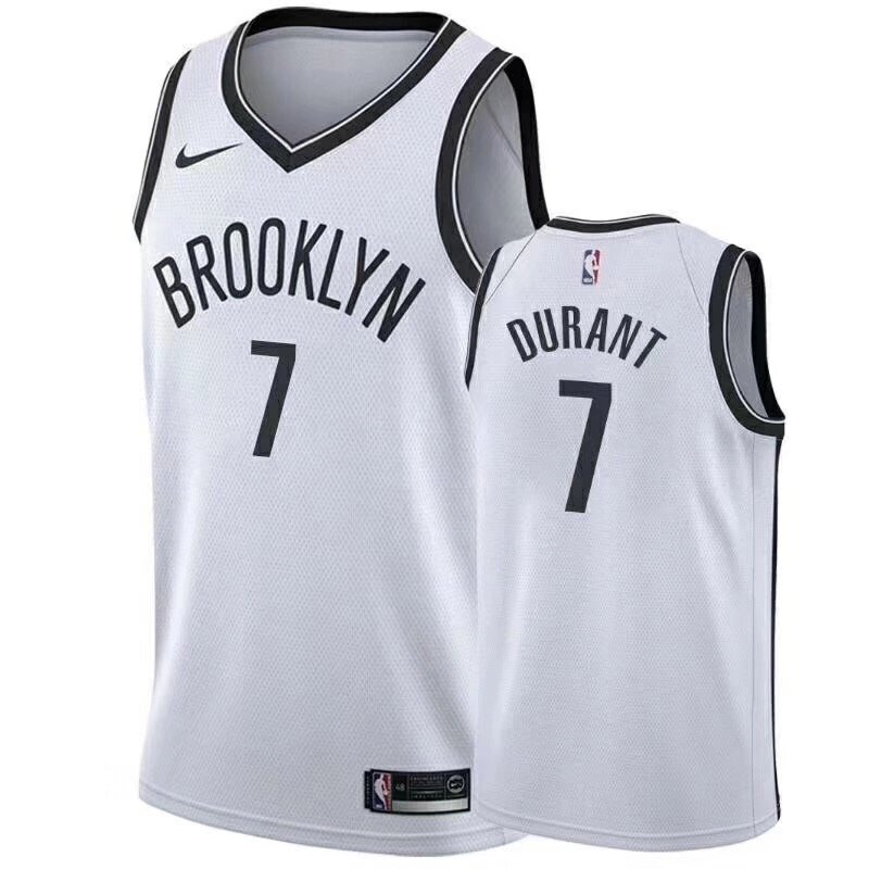 Баскетбольна форма Nike NBA Brooklyn Nets №7 Kevin Durant White від компанії Basket Family - фото 1
