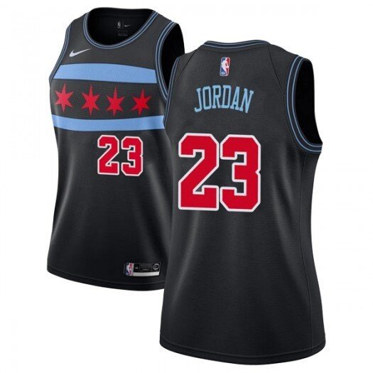 Баскетбольна форма Nike NBA Chicago Bulls №23 Michael Jordan чорна від компанії Basket Family - фото 1