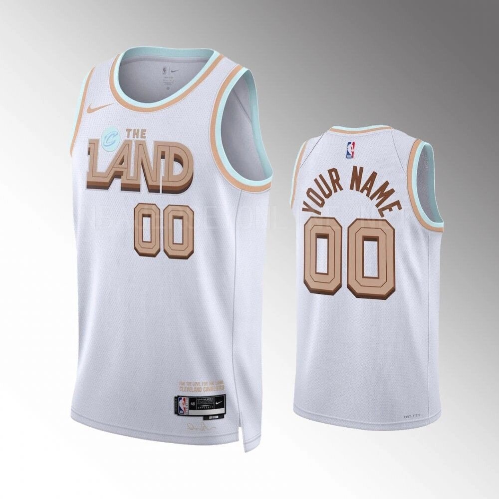 Баскетбольна форма Nike NBA Cleveland Cavaliers №00 You Name white print від компанії Basket Family - фото 1