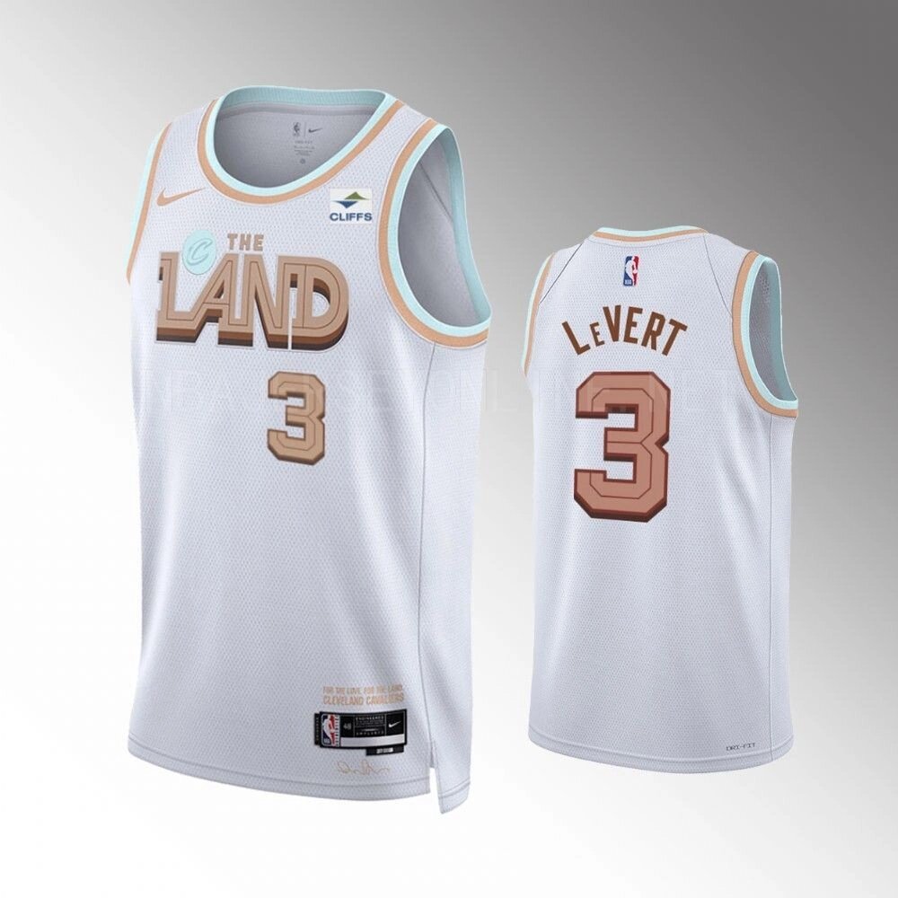 Баскетбольна форма Nike NBA Cleveland Cavaliers №3 Caris LeVert white print від компанії Basket Family - фото 1