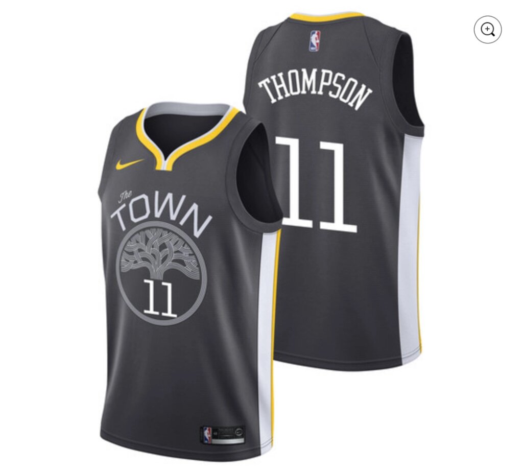 Баскетбольна форма Nike NBA Golden State Warriors №11 Klay Thompson the TOWN чорна від компанії Basket Family - фото 1