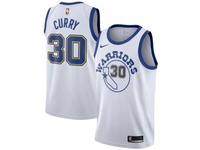 Баскетбольна форма Nike NBA Golden State Warriors №30 Steph Curry біла ретро від компанії Basket Family - фото 1