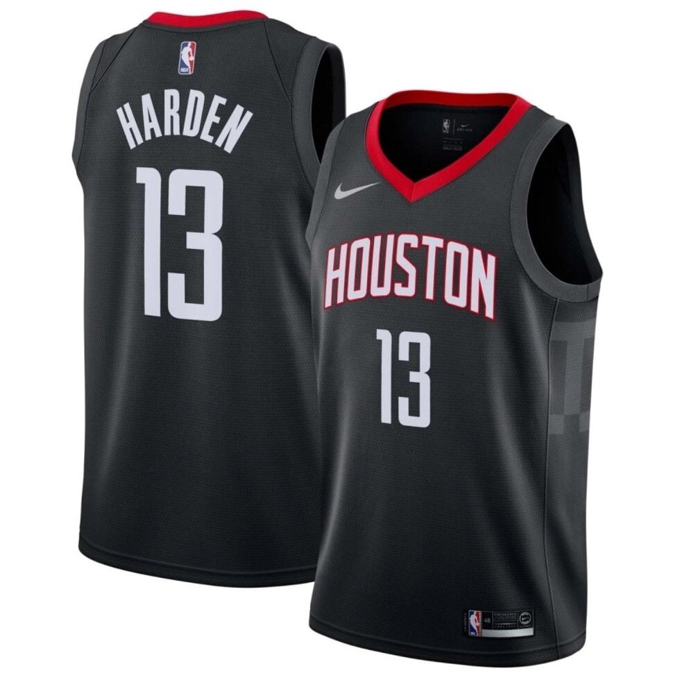 Баскетбольна форма Nike NBA Houston Rockets №13 James Harden black від компанії Basket Family - фото 1