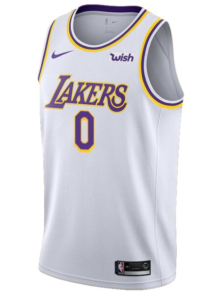 Баскетбольна форма Nike NBA Los Angeles Lakers №0 Kyle Kuzma White від компанії Basket Family - фото 1