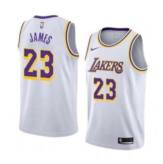 Баскетбольна форма Nike NBA Los Angeles Lakers №23 Lebron James White від компанії Basket Family - фото 1