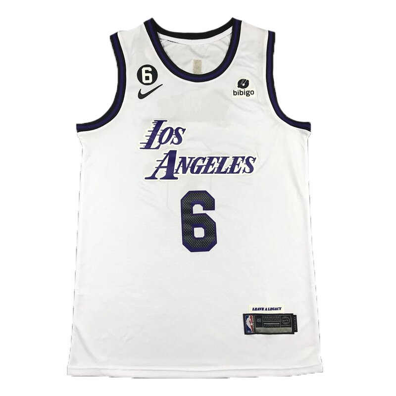 Баскетбольна форма Nike NBA Los Angeles Lakers №6 LeBron James White від компанії Basket Family - фото 1