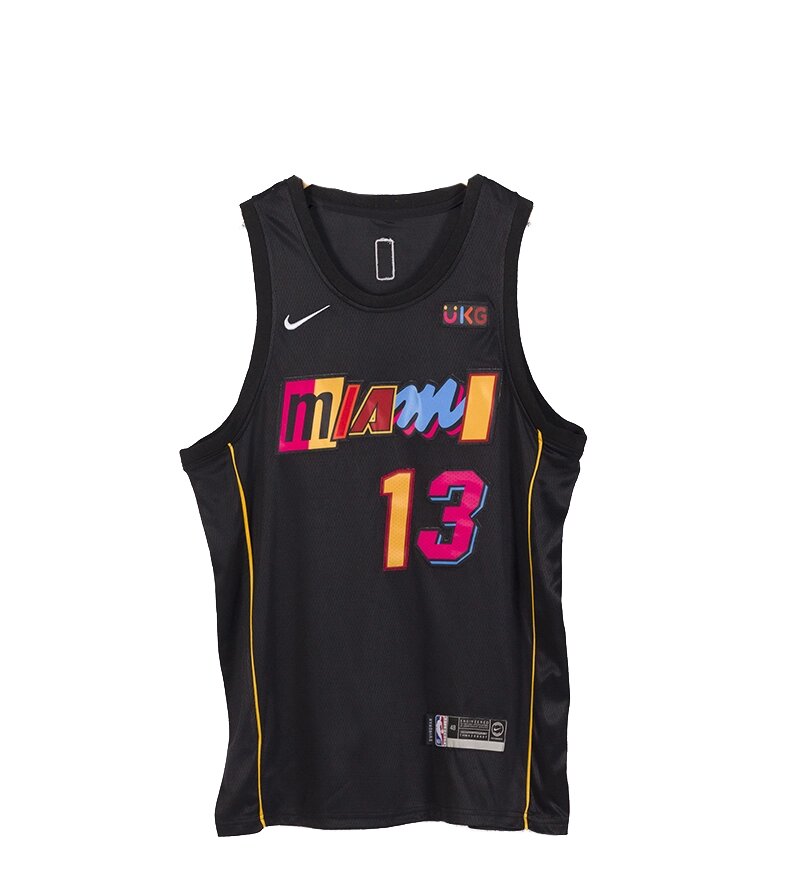 Баскетбольна форма Nike NBA Miami Heat №13 Bam Adebayo black від компанії Basket Family - фото 1
