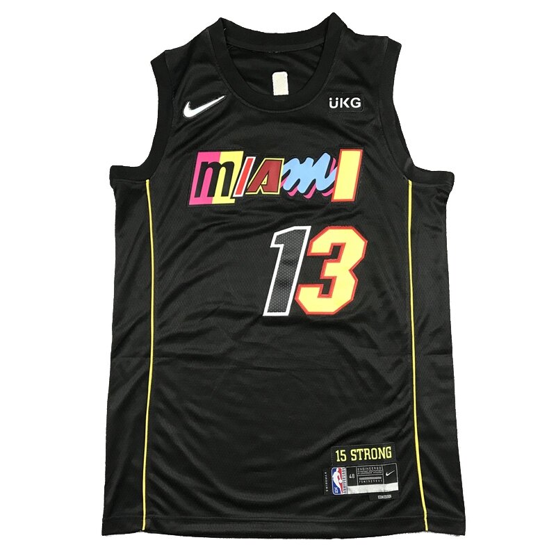 Баскетбольна форма Nike NBA Miami Heat №13 Bam Adebayo black від компанії Basket Family - фото 1