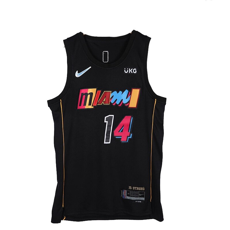 Баскетбольна форма Nike NBA Miami Heat №14 Tyler Herro black від компанії Basket Family - фото 1