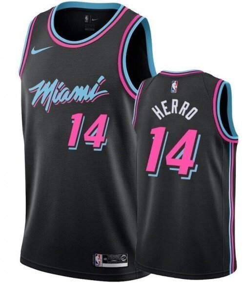 Баскетбольна форма Nike NBA Miami Heat №14 Tyler Herro чорна від компанії Basket Family - фото 1