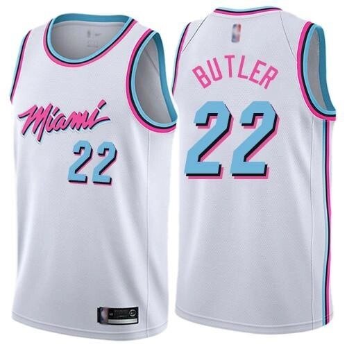 Баскетбольна форма Nike NBA Miami Heat №22 Jimmy Butler біла від компанії Basket Family - фото 1