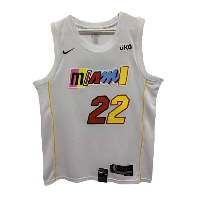 Баскетбольна форма Nike NBA Miami Heat №22 Jimmy Butler White від компанії Basket Family - фото 1