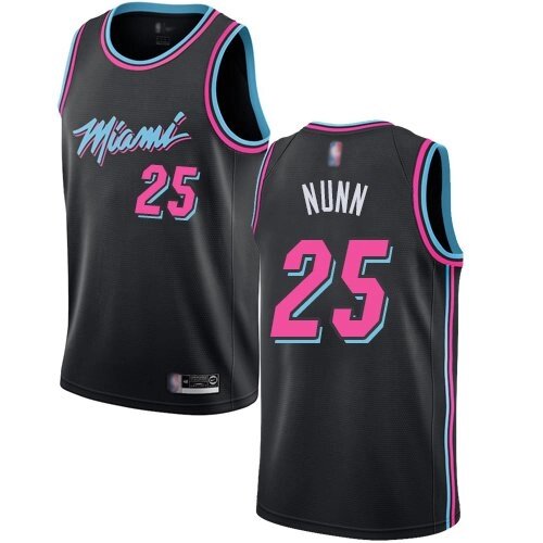 Баскетбольна форма Nike NBA Miami Heat №25 Kendrick Nunn miami чорна від компанії Basket Family - фото 1