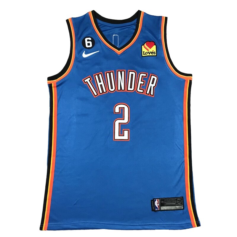 Баскетбольна форма Nike NBA Oklahoma City Thunder №2 Shai Gilgeous-Alexander Blue від компанії Basket Family - фото 1