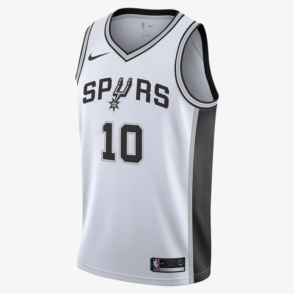 Баскетбольна форма Nike NBA San Antonio Spurs №10 Demar DeRozan біла від компанії Basket Family - фото 1