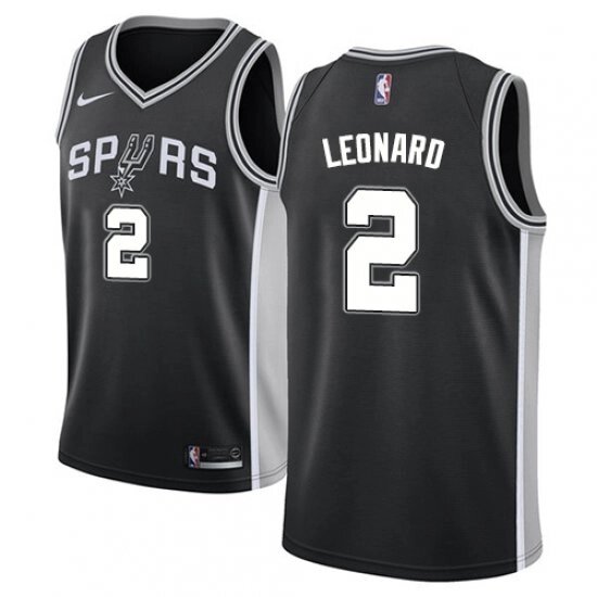 Баскетбольна форма Nike NBA San Antonio Spurs №2 Kawhi Leonard чорна від компанії Basket Family - фото 1