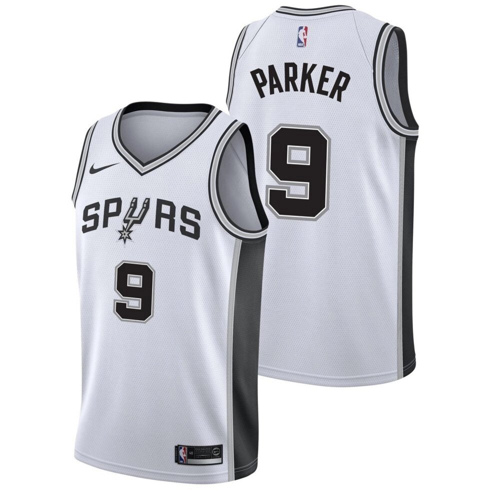 Баскетбольна форма Nike NBA San Antonio Spurs №9 Tony Parker біла від компанії Basket Family - фото 1