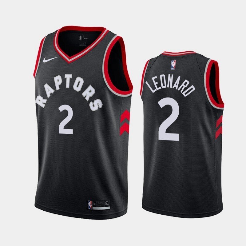 Баскетбольна форма Nike NBA Toronto Raptors №2 Kawhi Leonard Black від компанії Basket Family - фото 1