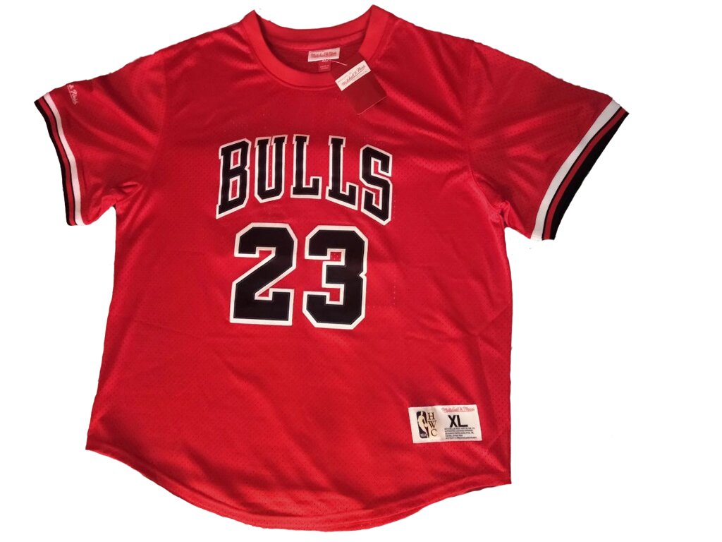 Баскетбольна футболка NBA Hardwood Classics Chicago Bulls №23 Michael Jordan червона від компанії Basket Family - фото 1
