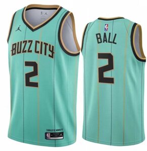 Баскетбольна джерсі 2021 Jordan NBA Charlotte Hornets №2 LaMelo Ball City Edition