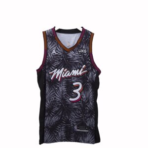 Баскетбольна джерсі дві тисячі двадцять один Jordan NBA Miami Heat №3 Dwyane Wade сіра