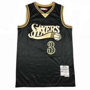 Баскетбольна джерсі 2021 NBA Philadelphia 76ers №3 Allen Iverson Black City Edition