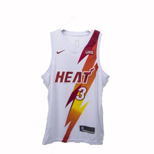 Баскетбольна джерсі 2021 Nike NBA Miami Heat №3 Dwyane Wade біла