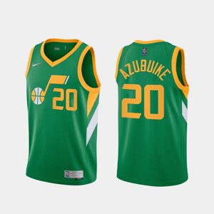 Баскетбольна джерсі 2021 Nike NBA Utah Jazz №20 Udoka Azubuike City Edition Green Print