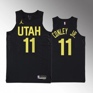 Баскетбольна джерсі 2022 Jordan NBA Utah Jazz №11 Mike Conley Black Print