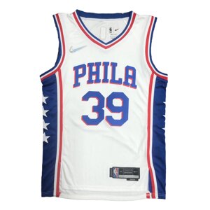 Баскетбольна джерсі 2022 Nike NBA Philadelphia 76ers №39 Dwight Howard White Print