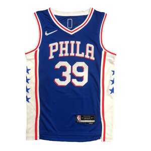 Баскетбольна джерсі 2022 Nike NBA Philadelphia 76ers №39 Dwight Howard Blue Print