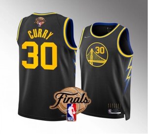 Баскетбольна джерсі Finals NBA 2022 Golden State Warriors Nike №30 Steph Curry Black Print