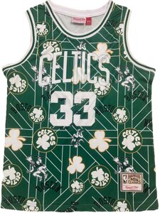 Баскетбольна джерсі Hardwood Classics NBA Boston Celtics №33 Larry Bird Green