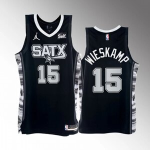 Баскетбольна джерсі Jordan NBA San Antonio Spurs №15 Joe Wieskamp Black Print