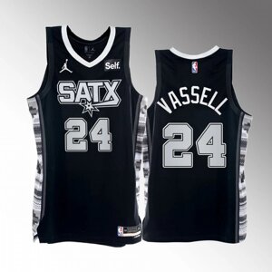 Баскетбольна джерсі Jordan NBA San Antonio Spurs №24 Devin Vassell Black Print