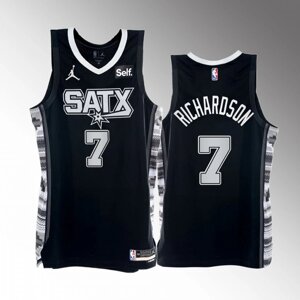 Баскетбольна джерсі Jordan NBA San Antonio Spurs №7 Malachi Richardson Black Print