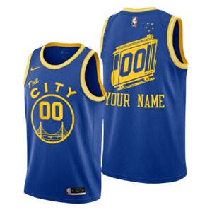 Баскетбольна джерсі NBA 2021 Golden State Warriors Nike №00 You Name синя print