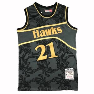 Баскетбольна джерсі NBA Atlanta Hawks №21 Dominique Wilkins сіра