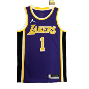 Баскетбольна джерсі NBA Los Angeles Lakers №1 D'Angelo Russell Purple Print