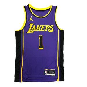 Баскетбольна джерсі NBA Los Angeles Lakers №1 D'Angelo Russell Purple Print