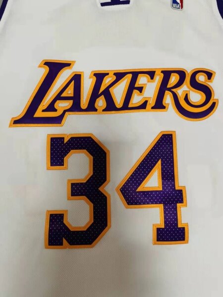 Баскетбольная джерси NBA Los Angeles Lakers №34 Shaquille O'Neal