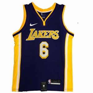 Баскетбольна джерсі NBA Los Angeles Lakers №6 Lebron James Purple Print