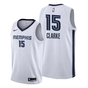 Баскетбольна джерсі NBA Memphis Grizzlies №15 Brandon Clarke біла print