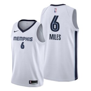 Баскетбольна джерсі NBA Memphis Grizzlies №6 Darius LaVar Miles біла print